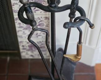 Wrought Iron Fireplace Tools