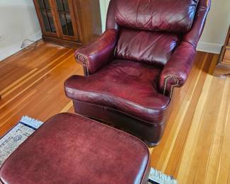 Walter E Smithe Club Chair / Ottoman