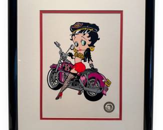 King Features Syndicate / Fleischer Studios "Biker Betty" Betty Boop Limited Edition Sericel, 2000