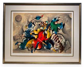 David Schluss (Israeli, b. 1943), 'Halleluyah,' Limited Edition Serigraph