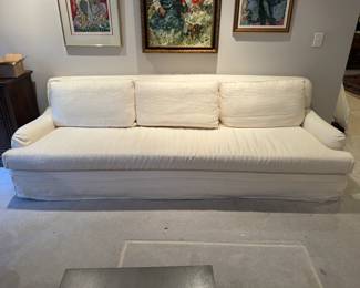 Restoration Hardware English Roll Arm Slipcovered Sofa