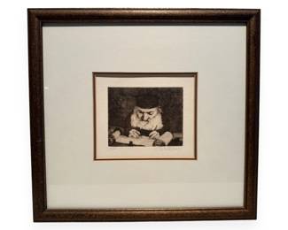 Charles Bragg, Rabbi, Signed and Numbered Etching