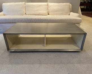 Four Hands Faro Dark Grey Concrete Coffee Table