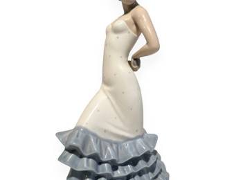 NAO by Lladró Flamenco Dancer Porcelain Figurine, Model #418, Dated 1983