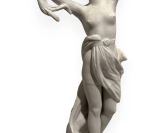 A French Biscuit Porcelain Allegorical Figure, Porcelaine de Paris, 19th/Early 20th Century