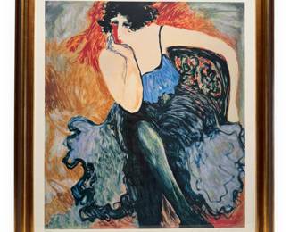 Barbara A. Wood (American, b. 1947), 'In the Wings,' Serigraph, 2001