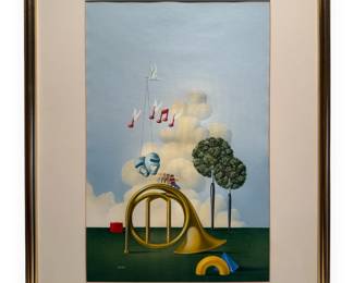 Theo Rudnak, Original Painting for Woodruff Arts Center Brochure Cover, 1990