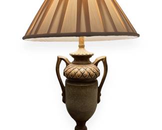 Stiffel Amber Tortoise Shell Urn Table Lamp