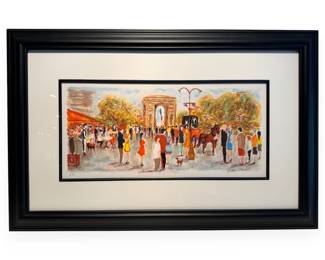 Urbain Huchet (French, 1917-2014), Autumn Champs-Elysees, Limited Edition Lithograph
