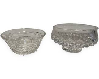 A Pair of Waterford Crystal Bowls, one Comeragh pattern