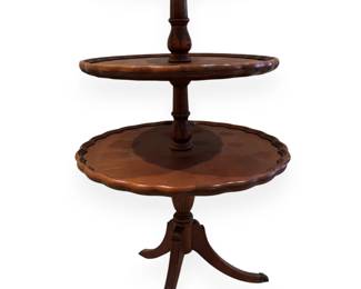 A Late 18th Century George III Mahogany Three-Tier Dumbwaiter