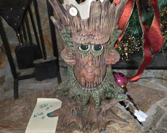 Ceramic tree plant holder