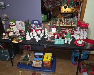 Assortment of Christmas decorations 
