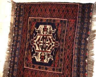 Antique Afghan rug