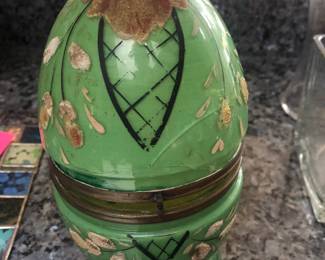 19th Century Glass Liqueur Egg