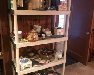 Kitchenware's; Mexican Pottery; Silver Plate; 60s "Baby" pottery