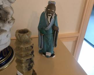 Chinese Soapstone carving; Chinese Mud Figure