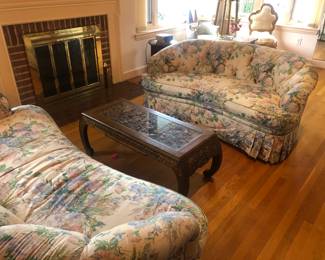 Pair of Lewis & Mittman New York Sofas Settees  