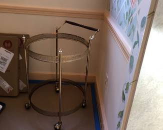 Mid Century Hollywood Regency Serving Cart or Trolley