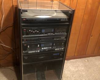 Studio Standard by Fisher Stereo Cabinet with turntable; tape deck, tuner