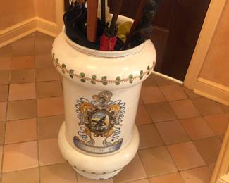 Italian Majolica Large Apothecary Jar or Albarello