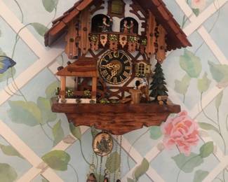 Chalet German Cuckoo Clock Working