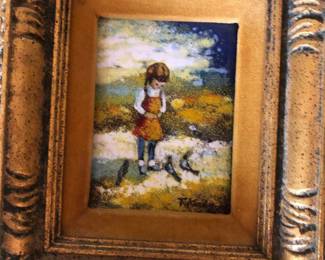 Miniature Enamel on Copper Painting