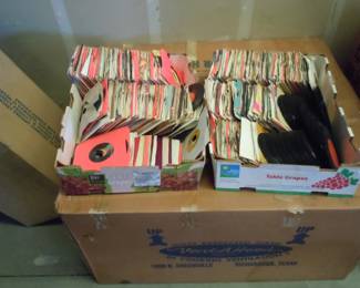 Lots of 45 RPM Records