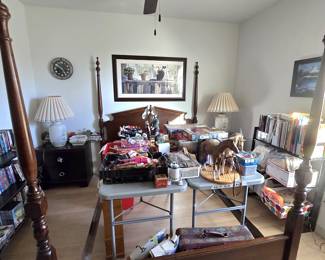 4-poster bedframe, toys, games, Barbie, vintage Barbie, etc