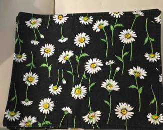 vintage Marcus Brothers floral placemats ... very thick cotton, heavy material 