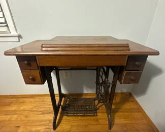 Antique Singer sewing machine.