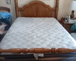 The queen bed and mattress set will be available for pre-sale