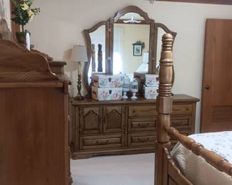 The bedroom set furniture will be available for pre-sale. Complete $550 or will separate