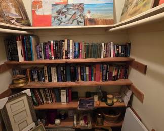 books, picture frames