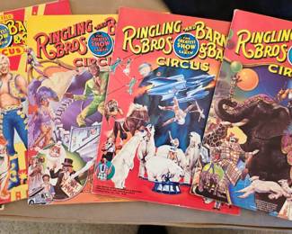 Vintage Ringling Bros Circus programs