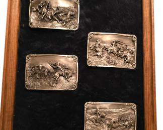 Charles M Russell belt Buckles