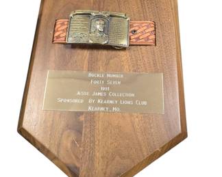Jesse James belt buckle
