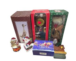 Christmas decor including  Radko