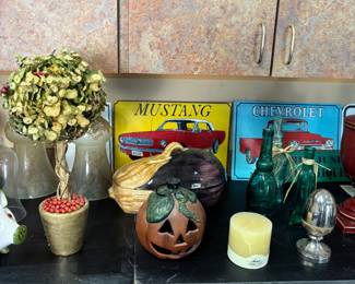 Heavy iron pumpkin lantern 