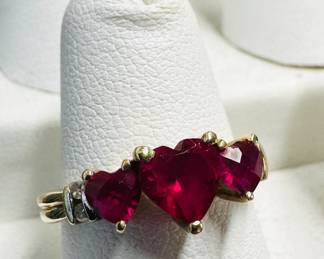 10k gold. Nice stocking stuffer for your sweetheart! 