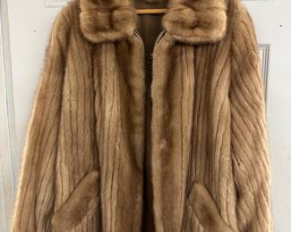 Mink coat custom made to be completely reversible! Size M