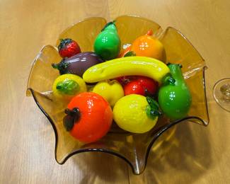 Murano glass fruit