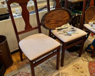 Wooden folding chairs