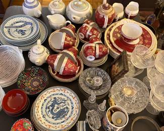 Assorted porcelain sets