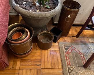 Flower pots…some copper metal