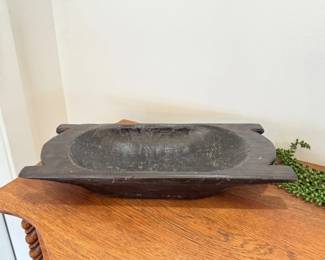 14 HandCarvedWoodenDoughBowl