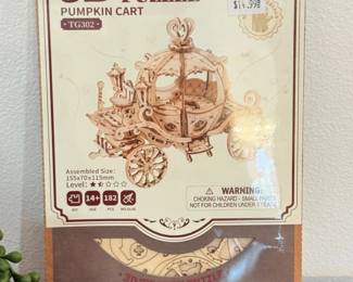 120 RolifePumpkinCart3DWoodenPuzzleKit