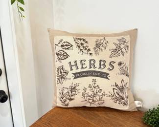 165 HoneyMeHerbsThrowPillow