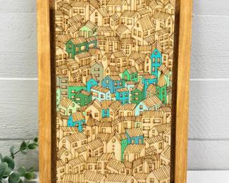 35 GadflyFlynnFramedWoodenLaserArt