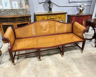 Cane Bench Orlando Estate Auction